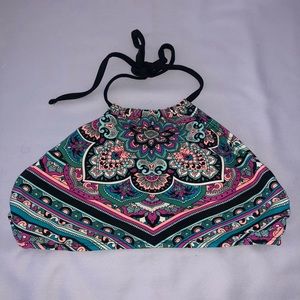 Multi colored halter top